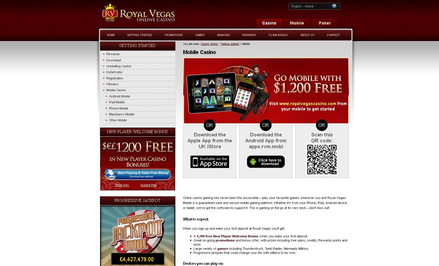 Royal Vegas Mobile